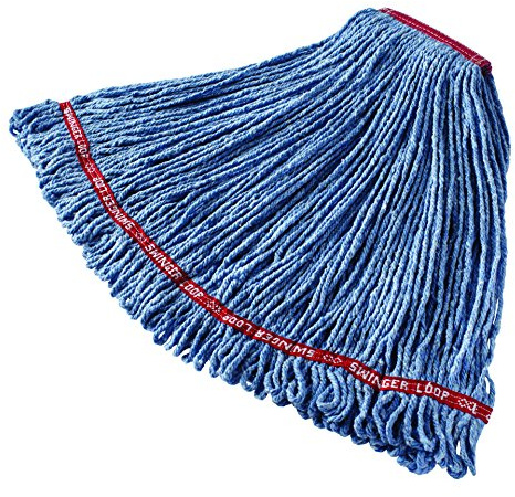 Rubbermaid Commercial Swinger Loop Mop, Large, Blue, FGC11306BL00
