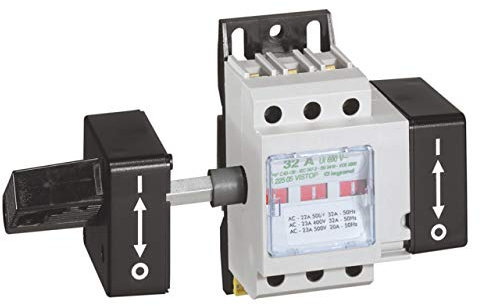 Interrupteur-sectionneur Vistop 32A - 3P avec cde lat.droite - poignée noire