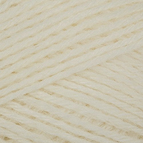 Superwash mezcla de lana de calcetín multicolor gotas de hilo Fabel, 1 o superfino, peso de los dedos, 4 capas, 1.8 onzas 224 yardas por bola (100 blancos)