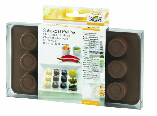 Birkmann Chocolates and Pralines 15-cavity Silicone Baking Mold, Bonbons