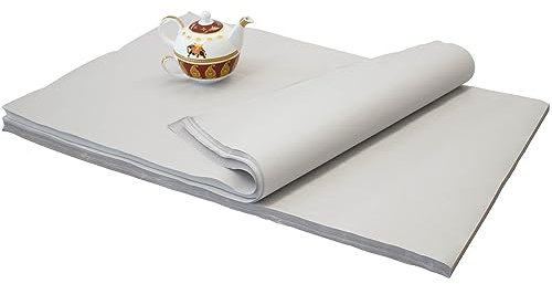 KK Verpackungen Packseide | 5 kg, 50 x 75 cm Packpapier in Grau | 450 Bögen Seidenpapier in 30 g/m² Industriequalität