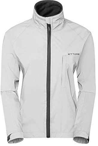 Ettore Ladies Cycling Jacket Waterproof Breathable High Visibility Reflective Silver - Night Glow