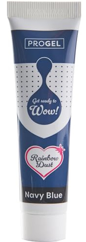 Colorant alimentaire professionnel Rainbow Dust ProGel, bleu marine 25 g