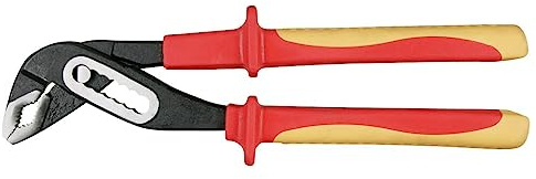 SW-Stahl 41905L Wasserpumpenzange Elektro 240 mm I Wapu Zange isoliert nach DIN EN/IEC 60900 I 1000V I Rohrzange Chrom-Vanadium-Stahl I 2-Komponenten Griff I Wasserpumpenzange für Armaturen