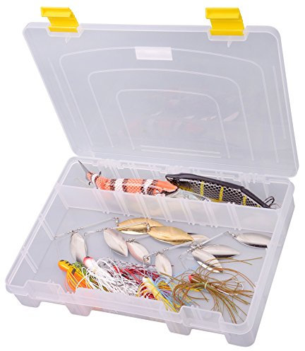 Spro Tackle Box 28x20x4,5cm - Angelbox für Wobbler & Gummifische, Kunstköderbox, Tacklebox, Köderbox, Angelkasten