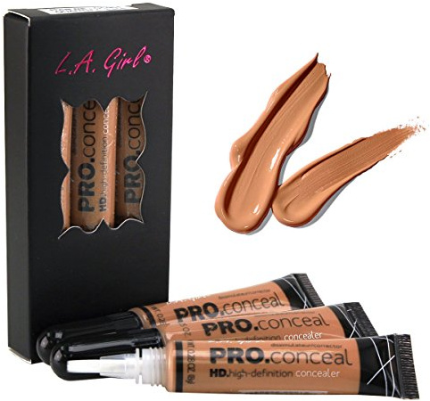 LA Girl HD Pro Conceal High Definition Concealer (Toffee) (pack of 3)