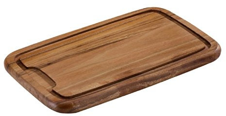 Zassenhaus Tranchierbrett aus Umweltschonendem Akazienholz in der Farbe Dunkelbraun, Maße: 36cm x 23cm x 2cm, 055122, Dunkel