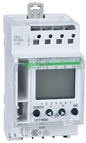 interrupteur horaire - ihp clic - 1 contact - schneider electric cct16650