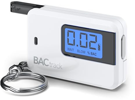 BACtrack Go Schlüsselanhänger Atemalkoholtester (Weiß) | Ultra-portable Tasche Schlüsselanhänger Alkoholtester für den persönlichen Gebrauch
