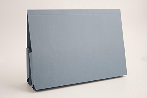 Exacompta - Ref 214-BLUZ - Guildhall - Double Pocket Legal Wallet, 315gsm Premium Quality Heavyweight Manilla, A4 & Foolscap, Blue Angel Certified - Blue, Pack of 25