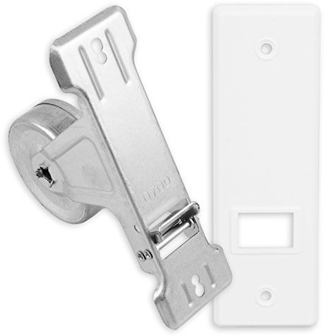 DIWARO® Gurtwickler | Lochabstand 135 mm | für 3 m Gurt mit 16-23 mm Breite | zweiarmig | weiß