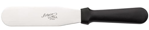 Ateco Ultra Straight Spatula with 6 by 1.5-Inch Stainless Steel Blade, Plastic Handle, Dishwasher Safe, Silver