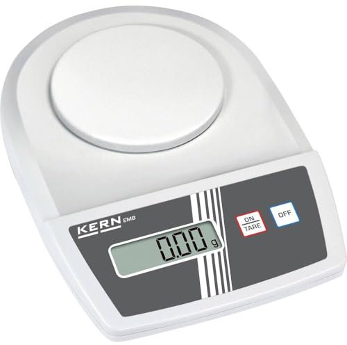 KERN Schulwaage EMB 600-2 (Laborwaage, Wiegebereich max. 600 g, Ablesbarkeit 0,01 g, Reproduzierbarkeit 0,01 g, Linearität 0,03 g)
