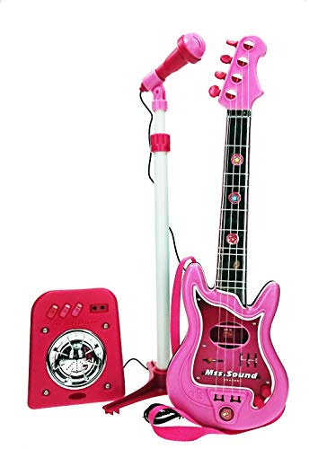 Reig 8441 Set Guitare et Microphone, Grise