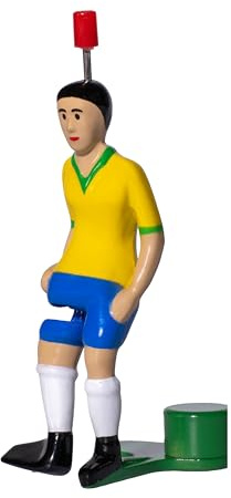 TIPP-KICK Brazil Star-Kicker I Original Football Player Figures for Kids and Adults I Suitable for all Table Football Games I Yellow Jersey