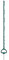 VOSS.farming 20x Weidepfähle, 157cm, Steigbügel, glasfaserverstärkt, grün