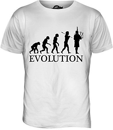 Candymix Cornemuse Évolution T-Shirt Homme, Taille 4X-Large, Couleur Bianco