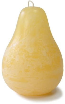 Vance Kitira Timber Pear Shaped Candle - Pale Yellow
