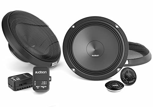 Audison APK 165 – 2-Wege-Komponentensystem mit 165-mm-Woofer, 26-mm-Hochtöner, 300W Spitzenleistung und optimierter Frequenzweiche