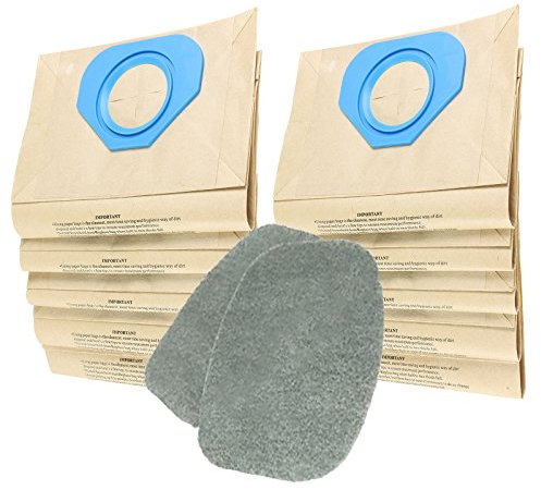 SPARES2GO Lot de 2 filtres + 10 sacs pour aspirateur NILFISK G90 Allergie Vac GD90C GS90A GM90A GM92