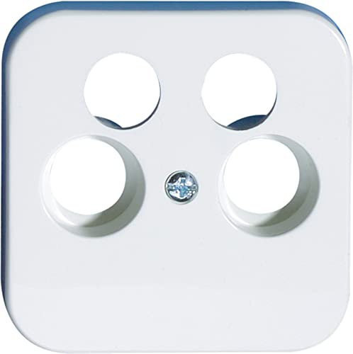 OPUS® 1 Abdeckung für Antennen-Steckdosen, 4-Loch Farbe alpinweiß
