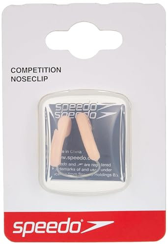 Speedo Unisex Erwachsene Wettkampf-Nasenklammer | Schwimm-Essentials Trainingshilfen, Beige, Einheitsgröße
