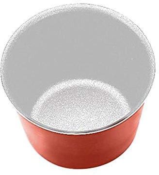 IBILI 370308 Moule à Crème Caramel Cura, Aluminium, Rouge/Argent, 8 cm, 10.0 x 10.0 x 7.0 cm
