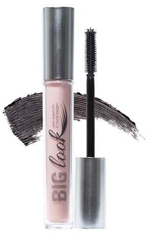 PÜR Big Look Mascara with Argan Oil, Black, Volumises, Lengthens and Conditions Lashes, Smudge-Proof, Buildable Coverage