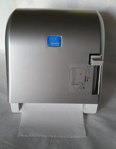 Handtuchrollenspender chromoptik + 12 Rollen Papierhandtuch 2 lagig im Set