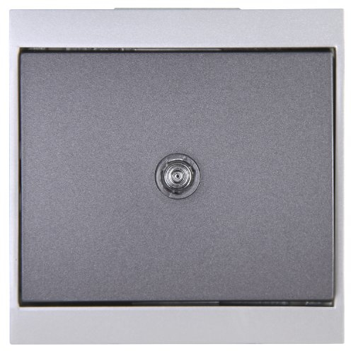 Kopp 620665083 Malta Universalschalter (Aus- und Wechsel) beleuchtet, Silber-anthrazit