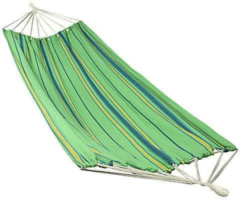 10T Devellin XL Hängematte Baumwolle 220x110 cm – Outdoor Hängematte mit Befestigungsset, komfortabel, wetterfest, ideal für Garten, Balkon und Camping, bis 150kg, tragbar