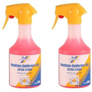 PRAKTISCHES SET 2 x 500 ml CARTECHNIC EXTRA STARKER Insektenreiniger Insekten Reiniger Insektenentferner Scheibenreiniger Lackreiniger GEL