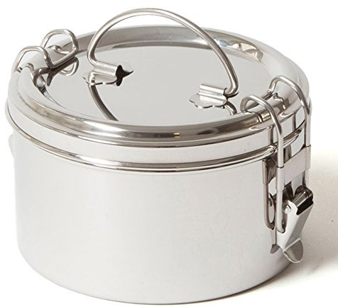 Eco Boîte à Pain | Tiffin Bowl | Boîte à déjeuner Ronde en Acier Inoxydable | 1400 ML
