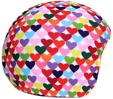 COOLCASC® Cœurs Couleurs - Couvre Casque Ski Enfant Universel - Personnalisez Votre Casque avec Une Housse Ski protectrice, Originale et Amusante - Accessoires Ski - Taille Unique