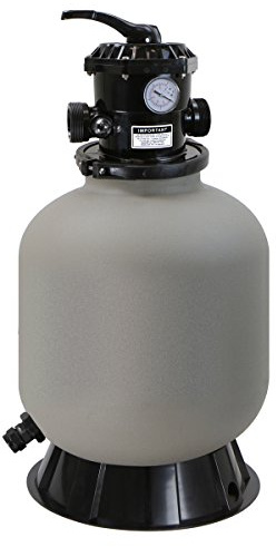 XtremepowerUS 16 Above Inground Swimming Pool Sand Filter System 7-Way Multi-Port Valve Pool Filter up to 21,000 Gallons with Stand
