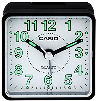 Casio TQ-140-1B Tq140 Travel Alarm Clock - Black