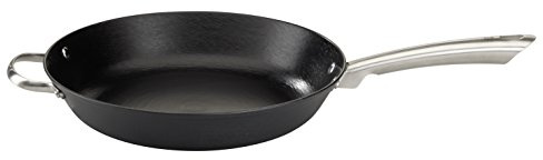 GSW 714273 Profesional – Sartén sin Tapa, Hierro Fundido, Negro, 32 cm