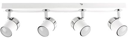 MiniSun | Modern 4 Way Ceiling Spotlight Fitting in a Gloss White Finish | Ceiling Spots, Home Décor & Improvement Essential