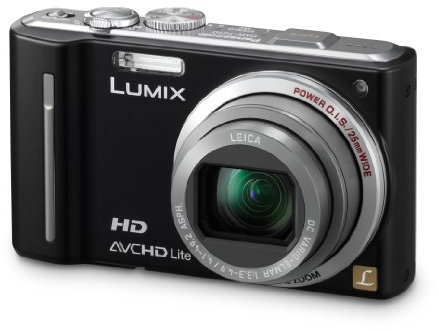 Panasonic Lumix DMC-TZ10EG-K Digitalkamera (12 Megapixel 12-fach opt. Zoom, 7,6 cm Display, Bildstabilisator, Geo-Tagging) schwarz