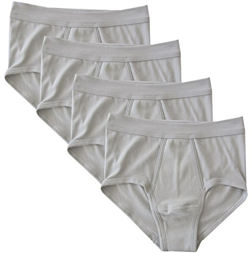 HERMKO 3240 pack of 4, men's Y-fronts fine-ribbed, made of 100% organic cotton, many colours