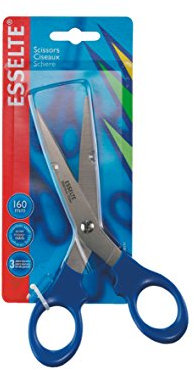 Esselte 82116 Papierschere 2000, 160 mm, 6 Zoll, Griff blau