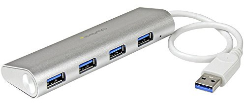 StarTech.com 4-Port USB Hub, USB A auf 4x USB-A Ports, USB 5Gbps, USB-Busbetrieben, Tragbarer Laptop USB 3.0 Hub