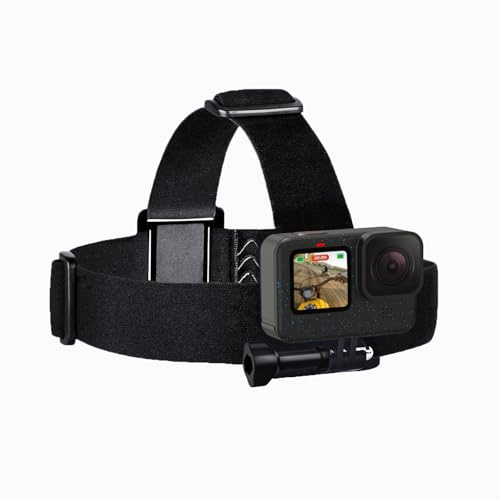 Sametop Huvudband Huvudrem Hållare Huvudfäste Head Strap för GoPro | för Go Pro Hero 13 12 11 10 9 8 7 6 5 Session Max Mission DJI Osmo AKASO Actionkameror, Justerbar och Halkfri