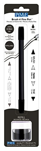 PME - Brush & Fine Pen - Penna Alimentare per Cake Design - Nera
