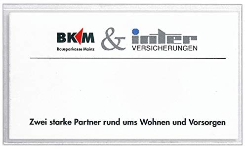 VELOFLEX 2205100 - Beschriftungsfenster selbstklebend, 101 x 57 mm, Selbstklebetaschen aus PP-Folie, 100 Stück