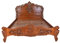 Französisches Ehebett Doppelbett Antikstil Bett Holzbett Mahagoni 160x200cm neu mar068 Palazzo Exklusiv