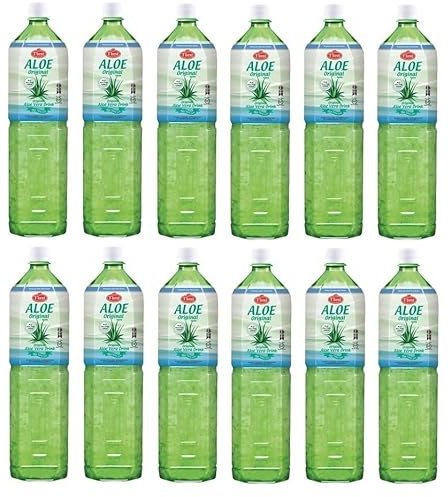 Bick.shop Aloe Vera Drink 18 L, 12 x 1.5 L, Economy Pack, 12 x 0.25€ Bottle Deposit, Aloe Vera Juice with Pulp, Still, Vegetarian
