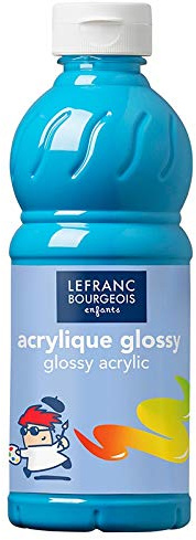 Color And Co-Peinture Acrylique Brillante Glossy Turquoise - Flacon De 500ml