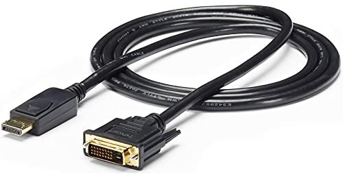 StarTech.com Câble DisplayPort vers DVI - 2 m - 1920 x 1200 - M/M - Câble Adaptateur convertisseur DisplayPort (DP) vers DVI - Cordon DisplayPort - Câble d'Écran DisplayPort passif (DP2DVI2MM6)