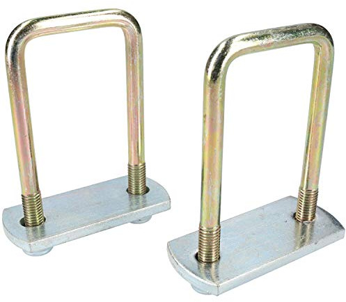 M10 50mm x 100mm U-N-Vis de fixation 1 paire avec les plaques et les écrous HAUTE RÉSISTANCE À UBR06/08